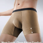 3 Pack Men's Ice Silk Antibacterial Odor-Control Day-Long Comfort Boxer Briefs