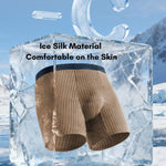 3 Pack Men's Ice Silk Antibacterial Odor-Control Day-Long Comfort Boxer Briefs