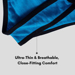 2 Pack Men's Sexy Sporty Breathable Low-Rise Seamless Sides Bikini