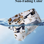 2 Pack Men's Ice Silk Quick Dry Low Rise Drawstring High Elastic Non-Binding Swim Briefs