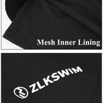 Men's Quick Dry Double Layer Mesh Breathable UPF Drawstring Swimming Boxers
