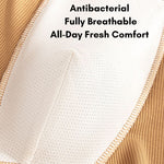 4 Pack Men's Soft Ribbed Textured Antibacterial & Breathable Trunks