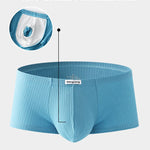 2 Pack Premium Cotton Double-Layered Gusset Breathable U-Pouch Trunks
