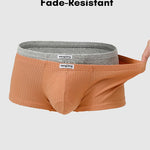 2 Pack Premium Cotton Double-Layered Gusset Breathable U-Pouch Trunks