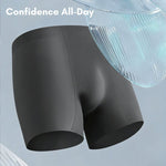 2 Pack Men's Seamless Ice Silk Smooth Touch Antibacterial Boxer Briefs