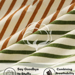 4 Pack Men's Striped Pure Cotton Breathable Loose-Fit Comfortable Trunks