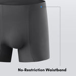 2 Pack Men's Seamless Ice Silk Smooth Touch Antibacterial Boxer Briefs
