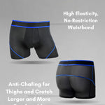 3 Pack Men's Mesh Sport Boxer Briefs – Anti-Chafing with Dual Pouch Support