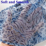 4 Pack Men's Ice Silk Cooling Mesh Breathable U-Pouch Leopard Print Bikinis