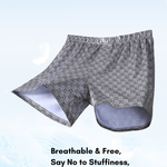 3 Pack Men's Breathable Anti-Chafing Comfy Waistband Mid-Rise Boxer Shorts