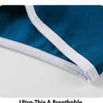 3 Pack Men's Supportive Separated Pouch Quick-Dry Stretch Fit Trunks