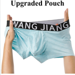 2 Pack Men's Bamboo Fiber Separate Pouch Antibacterial Breathable Briefs