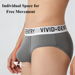 3 Pack Men's U-Pouch Enhanced Large Pouch Double Layer Breathable Briefs