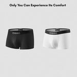 2 Pack Men's Sweat-Wicking Solid U-Pouch Breathable Trunks