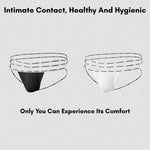 2 Pack Men's Cut-Out Design U-Pouch Solid Color Jockstraps