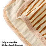 4 Pack Men's Striped Pure Cotton Breathable Loose-Fit Comfortable Trunks