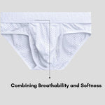 2 Pack Men's Mesh Sport Separate Pouch Breathable Lift & Support Design Briefs