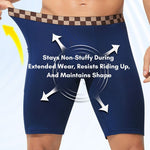 3 Pack Men's Anti-Chafing Extended Length High-Stretch Midway Briefs