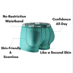 2 Pack Men's Lifting Breathable with Removable Foam Butt Pads Shapewear