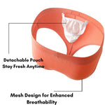2 Pack Men's Sport with Detachable Pouch Quick-Dry Mesh Side Vent Boxers Briefs