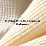 3 Pack Men's Soft Cotton Blend Waffle Briefs with Separate Pouch and High-Leg Cut