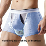 Men's Premium Soft Cotton Pouch Comfort & Breathability Lift System Trunks