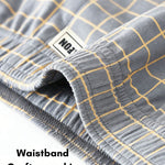 3 Pack Men's Breathable Relaxed Fit & Loose-Fit Plaid Home Shorts