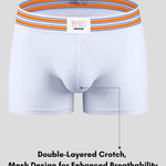 2 Pack Men's Breathable Mesh Butt-Lifting 3D Enhancing Design Seamless Shapewear