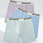 6 Pack Men's High-Rise Anti-Chafing Running Lightweight Boxer Briefs