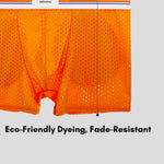 2 Pack Men's Breathable Mesh Butt-Lifting 3D Enhancing Design Seamless Shapewear