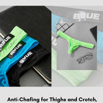 2 Pack Men's Sexy U-Pouch Sheer Icy Silk Seamless Comfort Firm Support Thongs