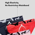 2 Pack Men's Detachable Pouch Open-Crotch Breathable Modal Soft Briefs