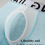 2 Pack Men's Bamboo Fiber Separate Pouch Antibacterial Breathable Briefs