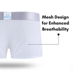 2 Pack Men's Low-Rise Mesh Breathable Home Comfort Antibacterial Trunks