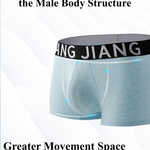 2 Pack Men's Bamboo Fiber Separate Pouch Antibacterial Breathable Briefs