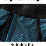 3 Pack Men's Low Rise High Cut Ice Silk Cooling Breathable Lightweight Quick Dry Briefs