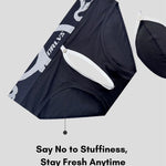 2 Pack Men's Detachable Pouch Open-Crotch Breathable Modal Soft Briefs