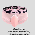2 Pack Men's Detachable Pouch Open-Crotch Breathable Modal Soft Briefs