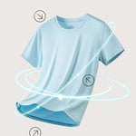 Men's Double-Faced Modal Crewneck Base Layer Casual Ultra-Soft Tagless T-Shirt