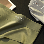 4 Pack Men's Ice Silk 10A Antibacterial Lightweight High Elastic Satin Briefs