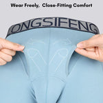 2 Pack Men's Anti-Chafing Soft Cotton Front Opening & Separate Pouch Midway Briefs