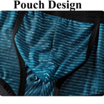 3 Pack Men's Low Rise High Cut Ice Silk Cooling Breathable Lightweight Quick Dry Briefs