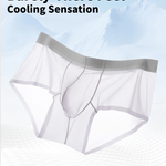 3 Pack Men's Ice Silk Ultra Thin Seamless Breathable Quick Dry Briefs