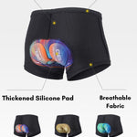 Men's Sporty Silicone Gel Padding Quick-Dry & Gradient Color Activewear Tights