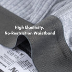 2 Pack Men's Ultra-Soft Premium Pure Cotton Comfy Waistband Seamless Trunks