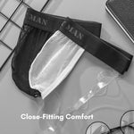 2 Pack Men's Stay-Put Fit Silky Touch Skin-Friendly Chafe-Free Design Jockstrap