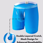 2 Pack Men's Ice Silk Ultra-Soft Mesh Breathable Cooling Comfort Midway Briefs