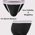 3 Pack Men's Breathable Cotton Stay-Put Fit Daily Stretch Bikini