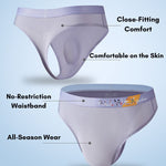 4 Pack Men's Second-Skin Feel 3D Pouch Cooling Touch Thongs