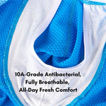 2 Pack Men's Ice Silk Ultra-Soft Mesh Breathable Cooling Comfort Midway Briefs